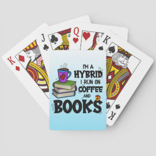 Jeu De Cartes Je suis un hybride je cours sur le café et les liv