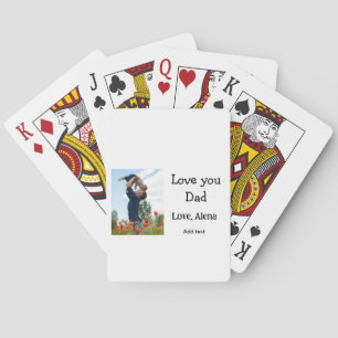 Jeu De Cartes Je t'aime papa fête des pères élégant ajouter du t