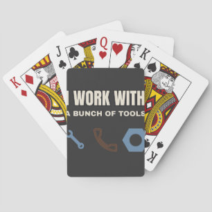 Jeu De Cartes Je Travaille Avec Une Bande D'Outils — Cartes À Jo