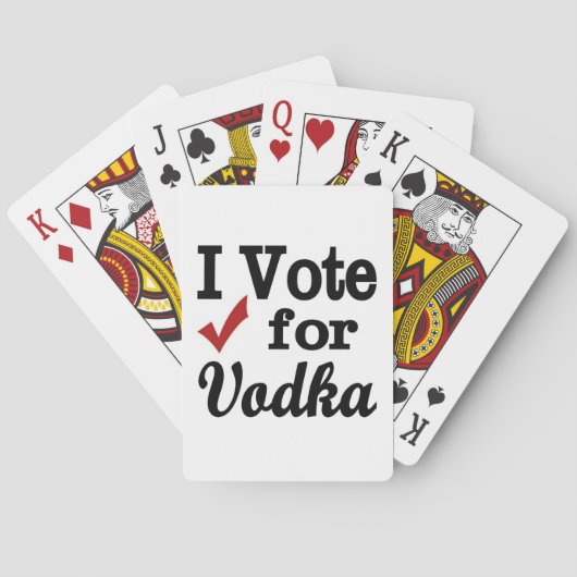 Jeu De Cartes Je vote pour la Vodka (dos)