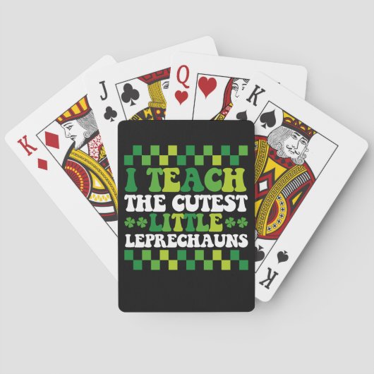 Jeu De Cartes J'Enseigne À L'Enseignant Le Petit Leprechauns Le (dos)