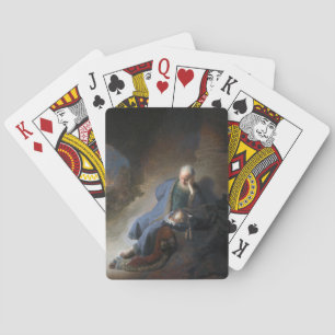 Jeu De Cartes Jeremiah Lamenting sur la chute de Jérusalem, Remb