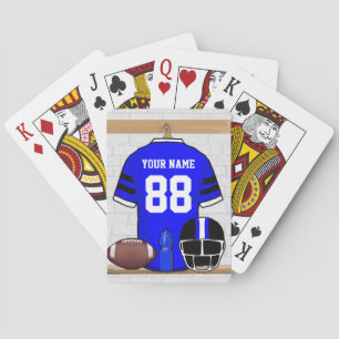 Jeu De Cartes Jersey personnalisé de fer de grille de football