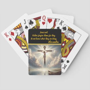 Jeu De Cartes Jésus Accroché Au-Dessus De L'Océan Serné