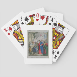 Jeu De Cartes Jésus donne la vue à un aveugle né, d'une bible
