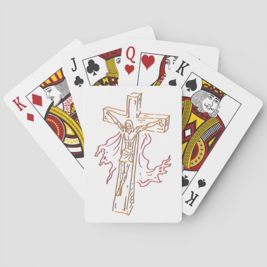 Jeu De Cartes Jésus Jouant aux cartes (dos)