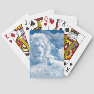 JEU DE CARTES JÉSUS L'AGNEAU ET JÉSUS LE LION