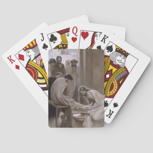 Jeu De Cartes Jésus Lave les pieds de ses disciples (dos)