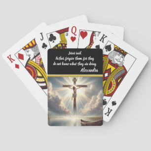 Jeu De Cartes Jésus pendu de la croix sur les eaux