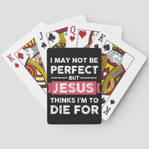 Jeu De Cartes Jésus Pense Que Je Dois Mourir Pour Citation Chrét