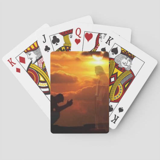 Jeu De Cartes Jésus religieux jouant aux cartes (dos)