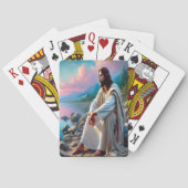 Jeu De Cartes Jésus Sauveur Tranquille dans la Réflexion Divine (dos)