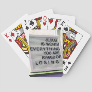 Jeu De Cartes Jésus vaut tout signe chrétien
