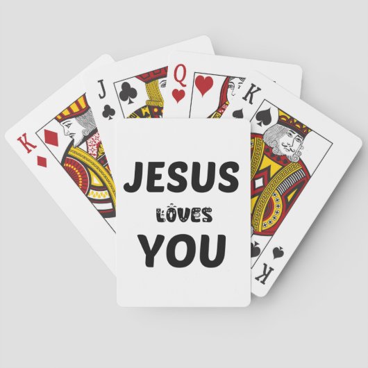JEU DE CARTES JÉSUS VOUS AIME (dos)