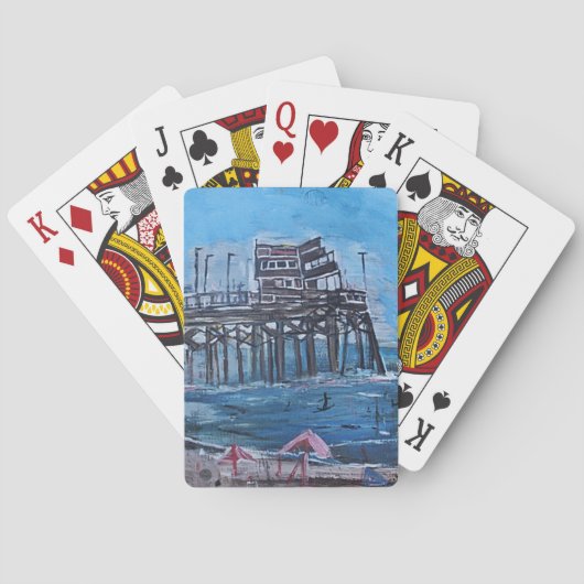 JEU DE CARTES JETÉE DE NEWPORT BEACH (dos)