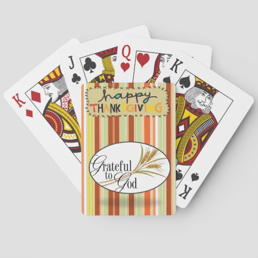 Jeu De Cartes Jeu de Thanksgiving Card Deck (dos)