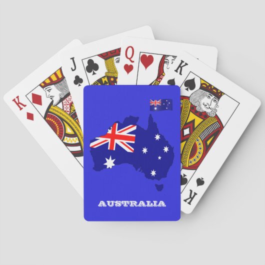 Jeu De Cartes Jeu Drapeau Australien, Australie Jouer Des Cartes (dos)