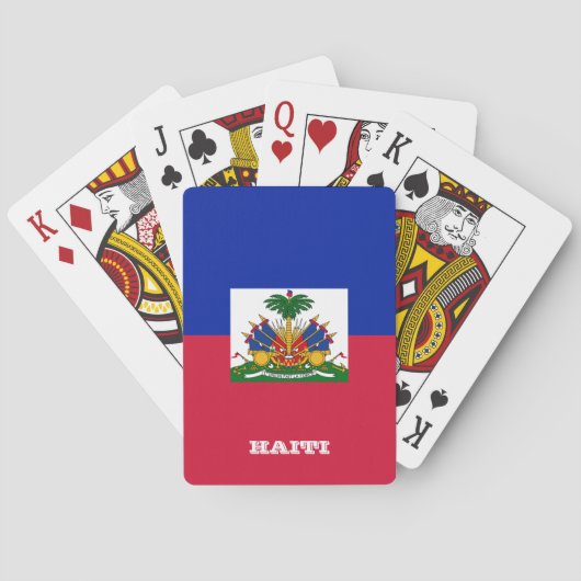 Jeu De Cartes Jeu Drapeau Haïtien, Haïti Jouer Des Cartes (dos)