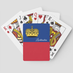 Jeu De Cartes Jeu Drapeau Liechtenstein, Cartes
