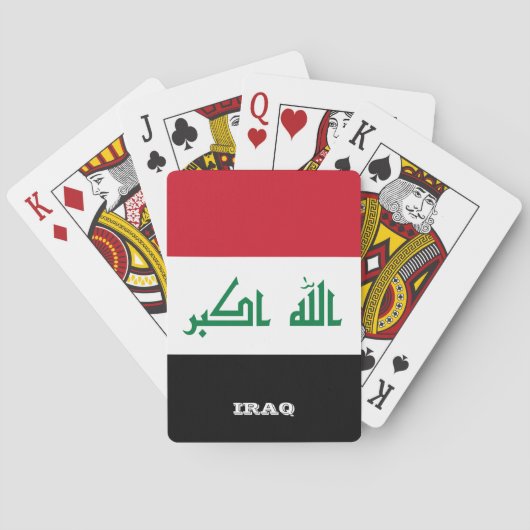 Jeu De Cartes Jeu du drapeau irakien, Irak Jouer des cartes (dos)