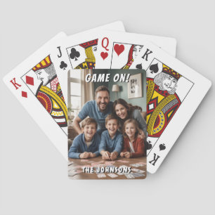 Jeu De Cartes Jeu Sur Photo De Famille