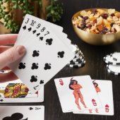 JEU DE CARTES JEUNE FILLE INDIENNE (In Situ)