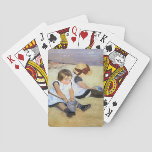 Jeu De Cartes Jeunes enfants jouant sur la plage (Mary Cassatt)
