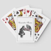 Jeu De Cartes Jeux de société Deux chats jouant aux échecs Match (dos)