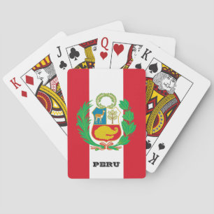 Jeu De Cartes Jeux Drapeaux Péruviens, Pérou Jouer aux cartes