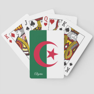 Jeu De Cartes Jeux du Drapeau algérien, Algérie Jouer des cartes