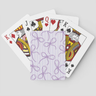 Jeu De Cartes Jeux Favoris Nœud Papillon Coquette Violet Lavande
