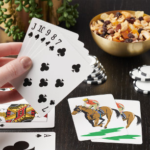 Jeu De Cartes Jockey de course de chevaux au galop