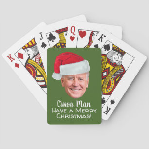 Jeu De Cartes Joe Biden Santa Hat - C'mon homme Joyeux Noël