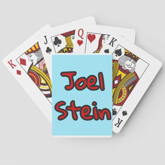 Jeu De Cartes Joel Stein Jouant Aux Cartes (dos)
