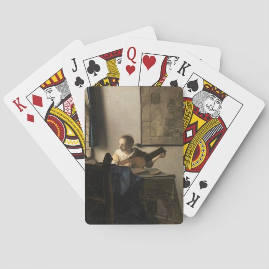 Jeu De Cartes Johannes Vermeer - Jeune femme avec un trait (dos)
