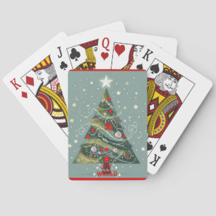 Jeu De Cartes Joie au monde sapin de Noël
