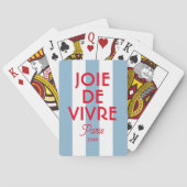 Jeu De Cartes Joie De Vivre Paris French Blue Cabana Stripe (dos)