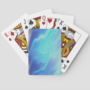 Jeu De Cartes Joli Aqua bleu violet pastel carrelage mosaïque