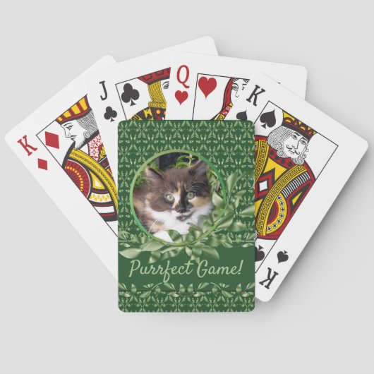 Jeu De Cartes Joli Calico Kitten vert Eyed (dos)