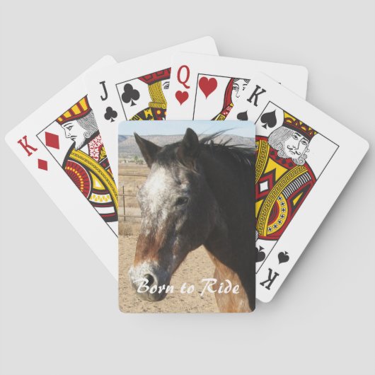 Jeu De Cartes Joli cheval Appaloosa - Ouest (dos)