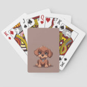 Jeu De Cartes Joli chiot brun (dos)