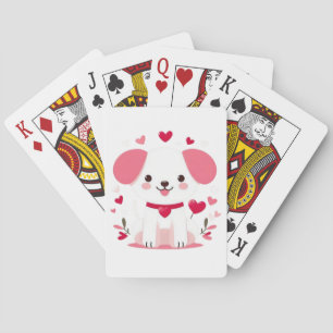 Jeu De Cartes Joli chiot capricieux de la Saint-Valentin