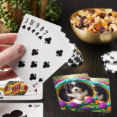 Jeu De Cartes Joli chiot dans une panier (In Situ)