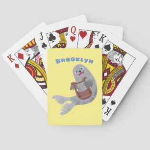 Jeu De Cartes Joli dessin animé sur le phoque du Groenland