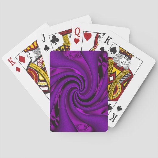 Jeu De Cartes Joli en violet... (dos)
