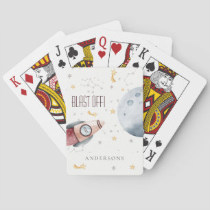 Jeu De Cartes Joli espace extra-atmosphérique Planètes étoiles M