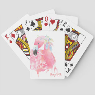Jeu De Cartes Joli Flamant rose Rose Jouer Cartes