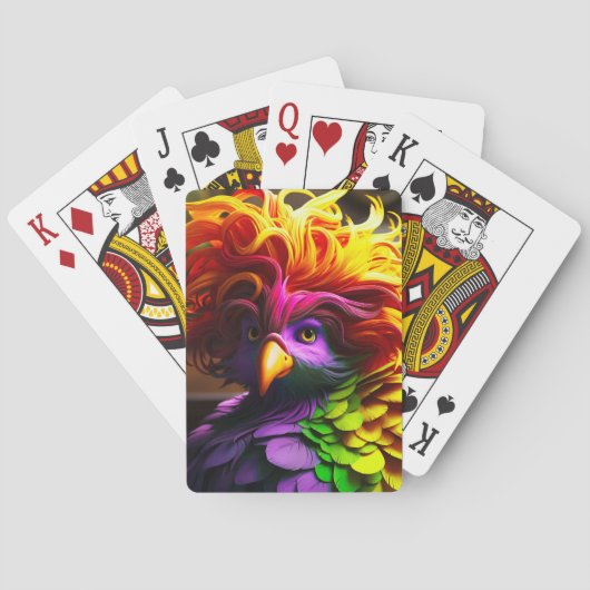 Jeu De Cartes Joli oiseau (dos)