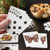 Jeu De Cartes Joli Papillon Marron (In Situ)