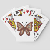 Jeu De Cartes Joli Papillon Marron (dos)